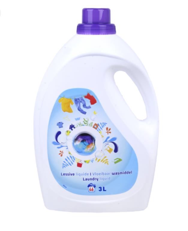 Vloeibaar wasmiddel color fles 3 liter, Ophalen, Schoonmaakmiddel