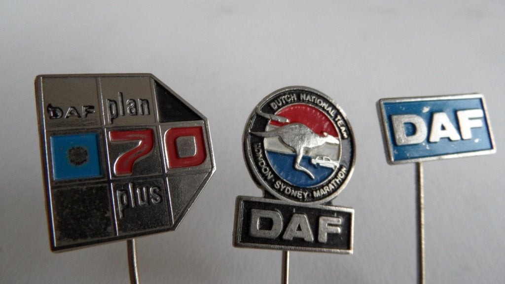 DAF vrachtauto speldjes 3 x, Verzenden, Gebruikt, Merk, Speldje of Pin