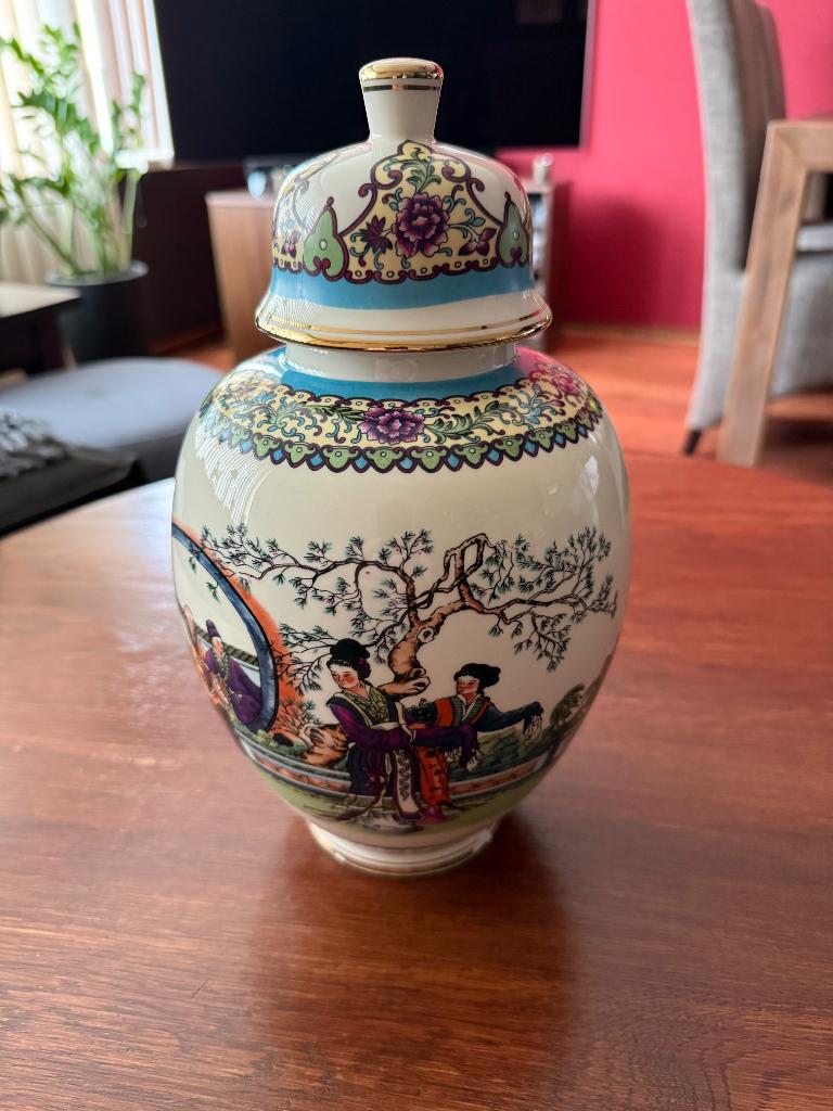 Porseleinen dekselvaas, Antiek en Kunst, Ophalen of Verzenden