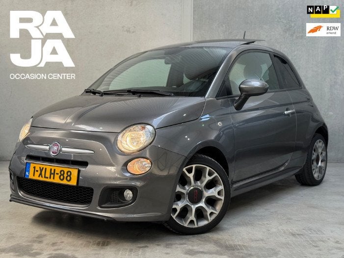 Fiat 500 0.9 TwinAir Turbo 500S 80PK NAP Pano Airco Uniek, Auto's, Fiat, Voorwielaandrijving, Gebruikt, Leder en Stof, 905 kg