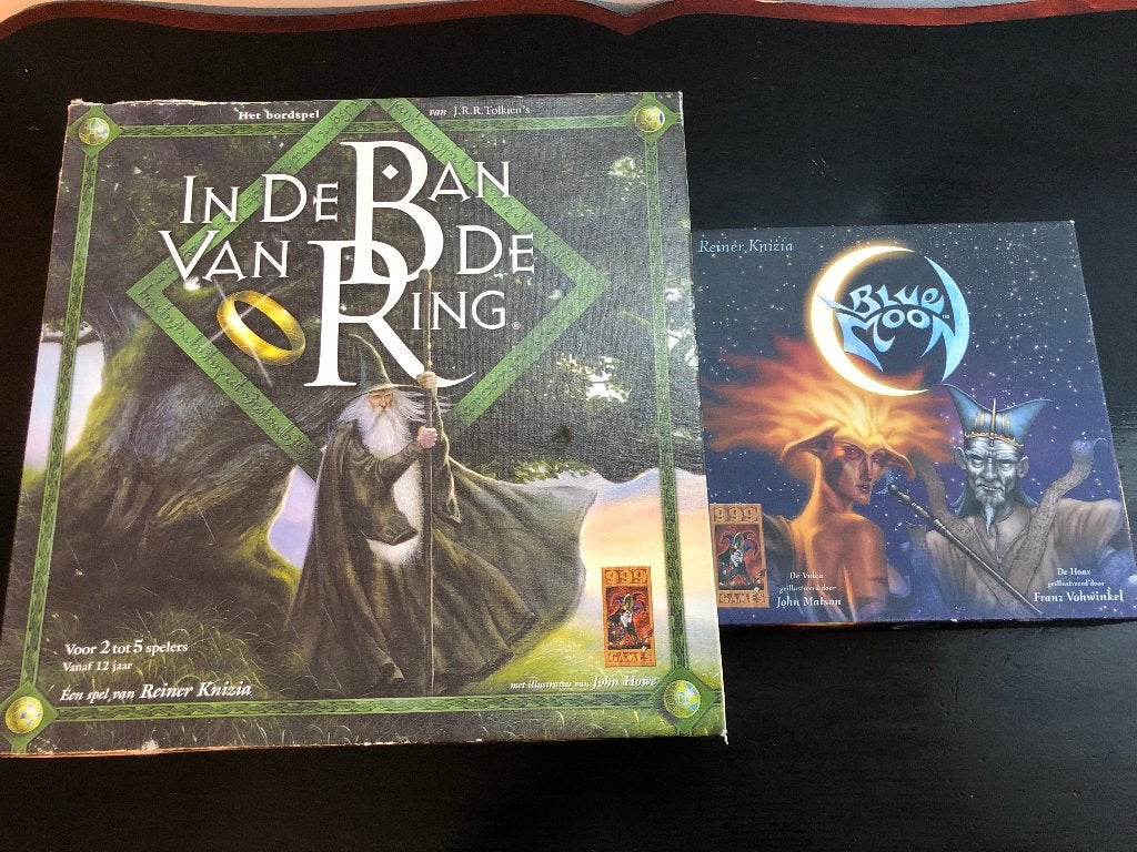 Set spellen; In de Ban van de Ring + Blue Moon 999 Games, Hobby en Vrije tijd, Gezelschapsspellen | Bordspellen, Ophalen of Verzenden