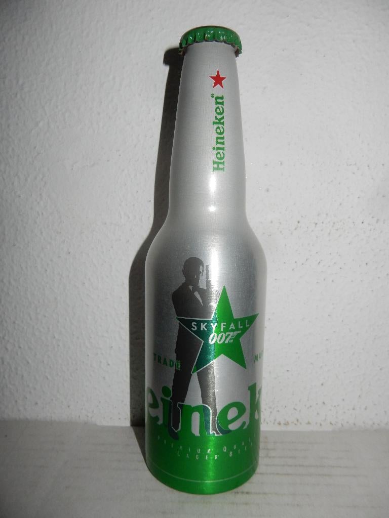 JAMES BOND 007 SKYFALL HEINEKEN Aluminium Flesje (vol), Ophalen of Verzenden, Nieuw, Overige typen, Heineken