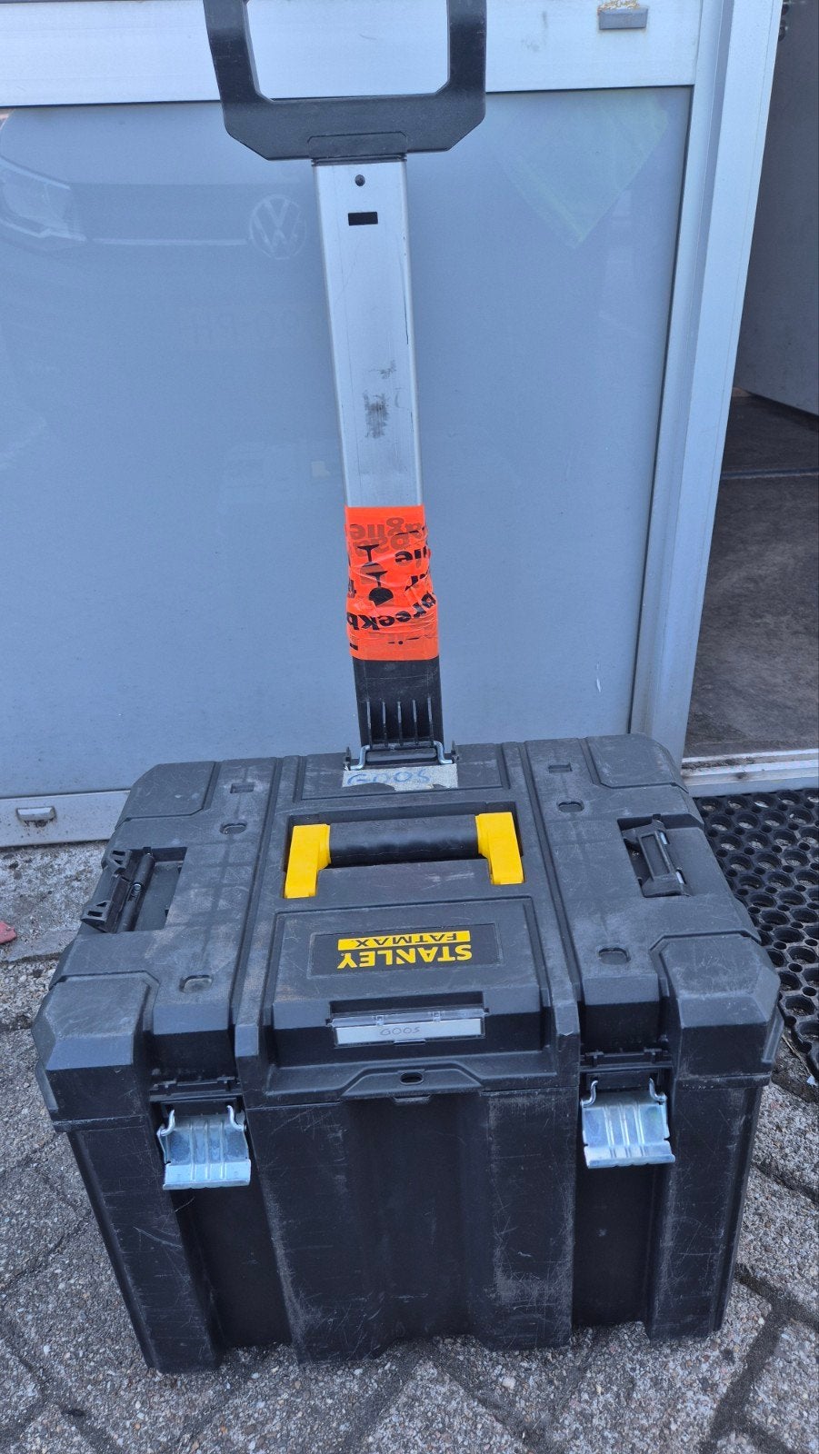 Stanley FatMax gereedschapskist op wielen - trekstang defect, Ophalen, Gebruikt