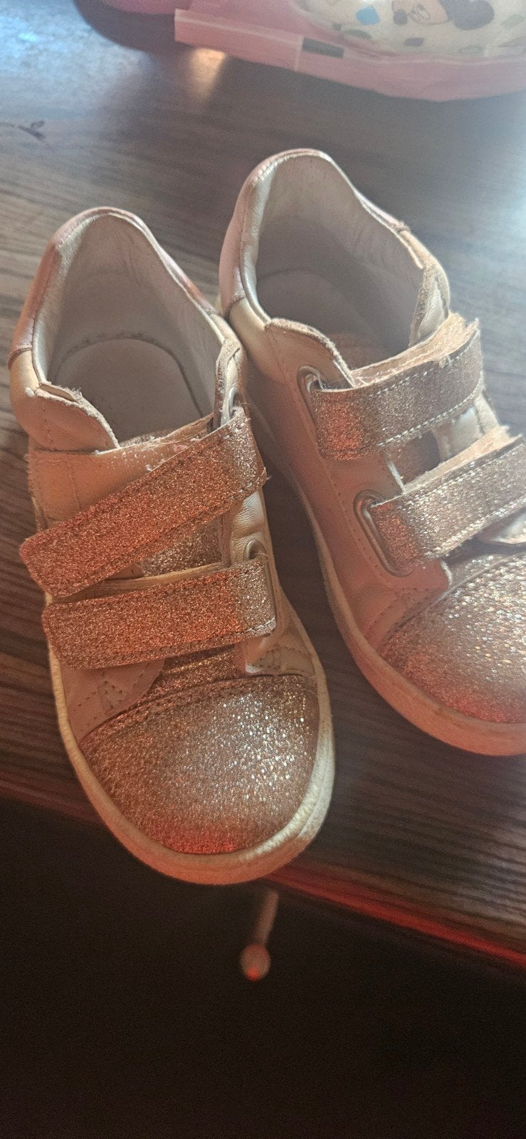 Clic! Leren Kinderschoenen Maat 25 - Roze Glitter, Gebruikt, Meisje, Schoenen, Ophalen of Verzenden