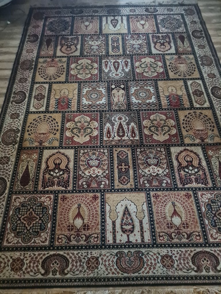 Vintage wollen vloerkleed 2 x 2,95 m