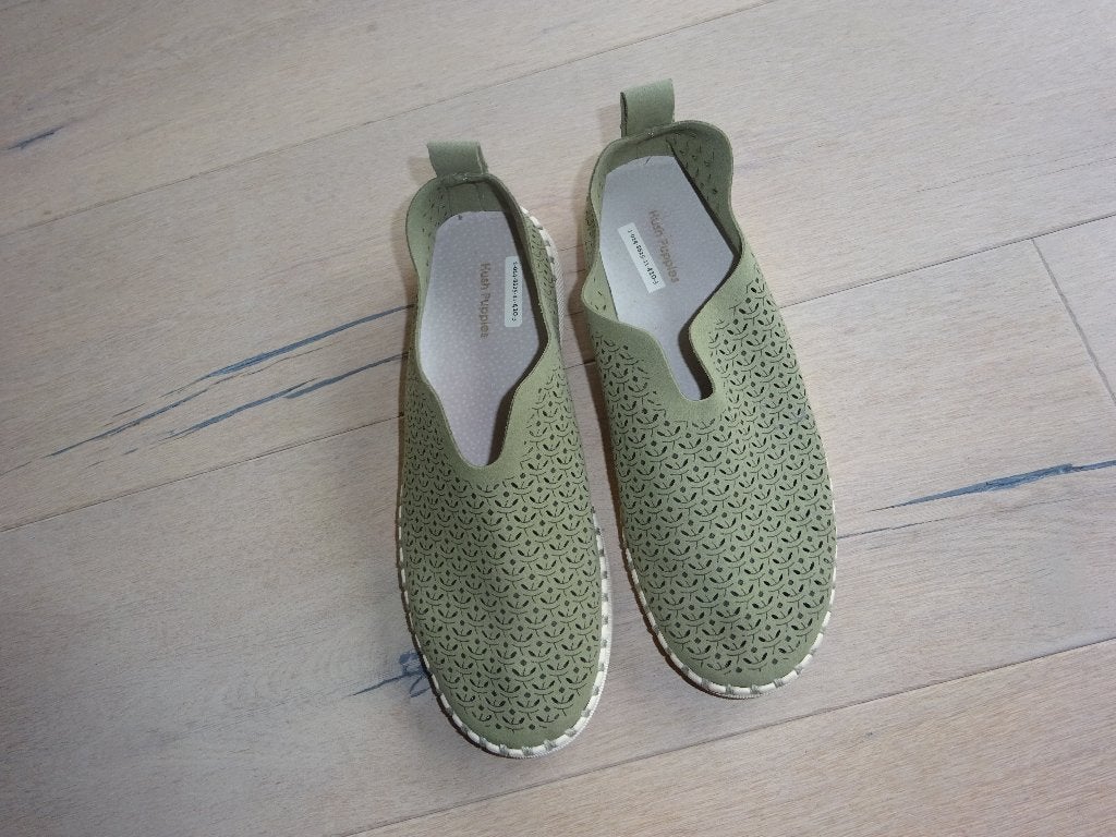 groene instappers Hush Puppies maat 41, Instappers, Ophalen of Verzenden, Gedragen, Hush Puppies