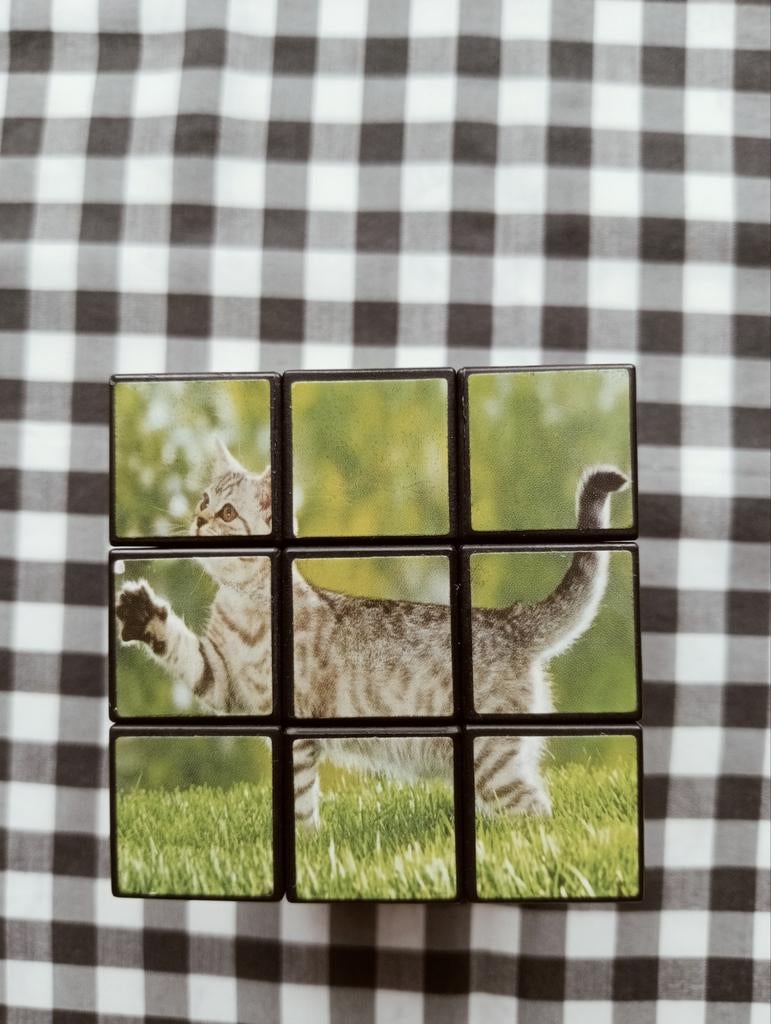 Rubik's Kubus Dieren Thema 3x3 - Prima Staat, Ophalen of Verzenden, Minder dan 500 stukjes, Zo goed als nieuw, Rubik's of 3D-puzzel
