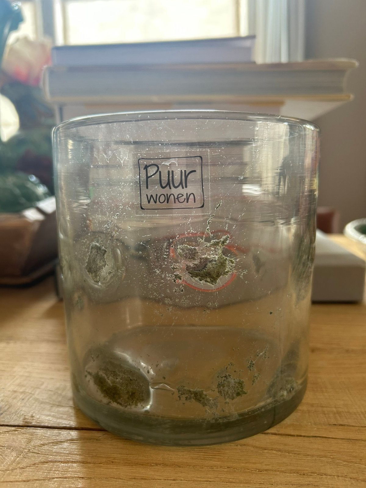 Windlicht Metal chips Puur Wonen, Glas, Ophalen, Zo goed als nieuw, 14 cm