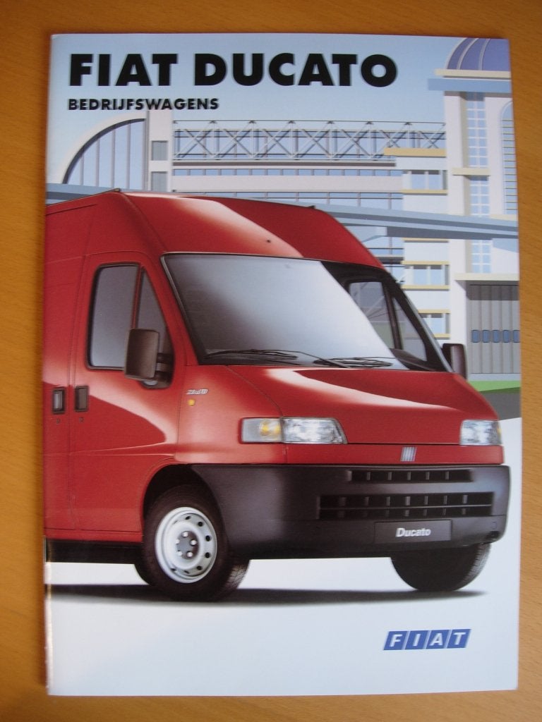 Fiat Ducato 1998 Brochure Bestelwagen & Pick-up, Ophalen of Verzenden, Zo goed als nieuw, Overige merken, Fiat