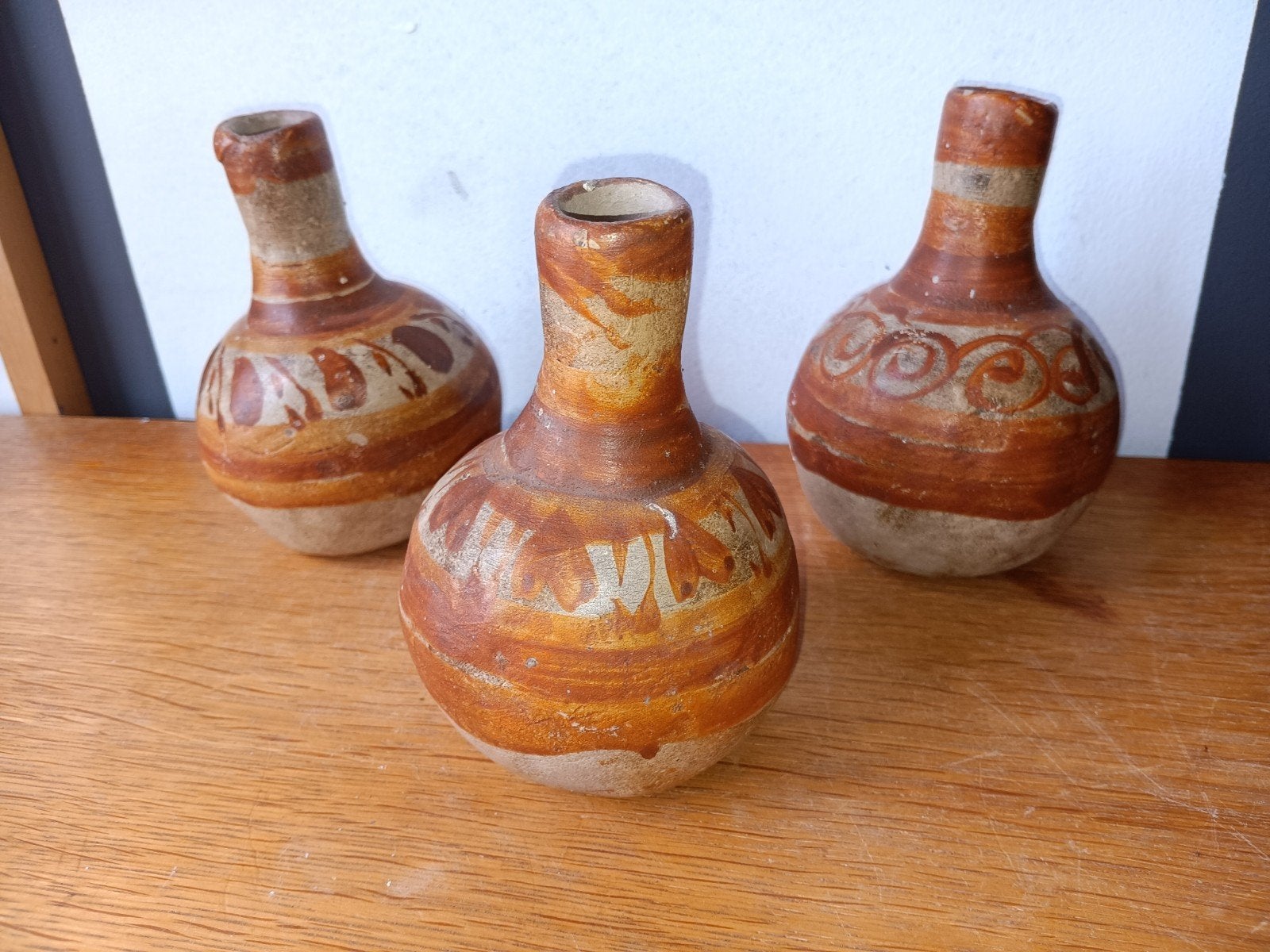 Oud Mexicaans Aardewerk Tonali?Vazen - Handgemaakt, Ophalen of Verzenden