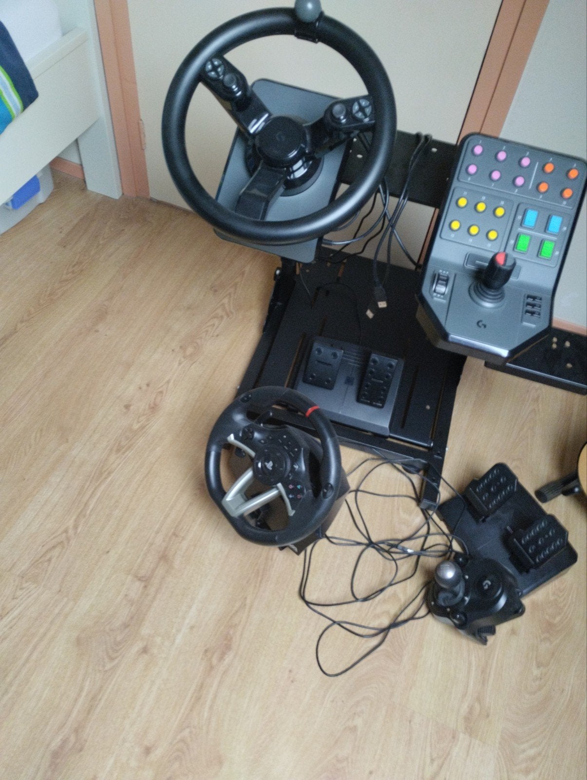 Logitech G29 racestuur metpedalen en Farming Simulator zijpa, Ophalen of Verzenden, Overige merken, Gebruikt