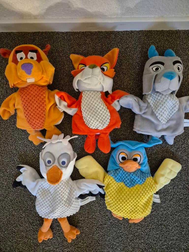 Fabeltjeskrant Poppenkast Poppen Set, Kinderen en Baby's, Speelgoed | Knuffels en Pluche, Ophalen of Verzenden, Gebruikt, Overige typen