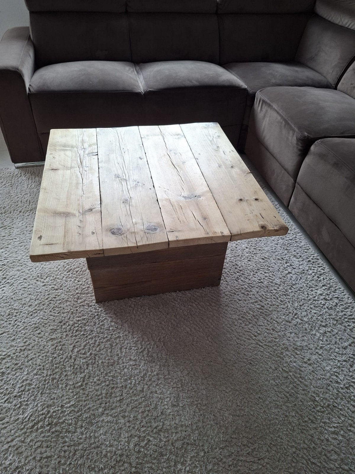 Salontafel Steigerhout Gebeitst, Ophalen, 50 tot 100 cm, Shopartisanalnow@gmail.com, Nieuw