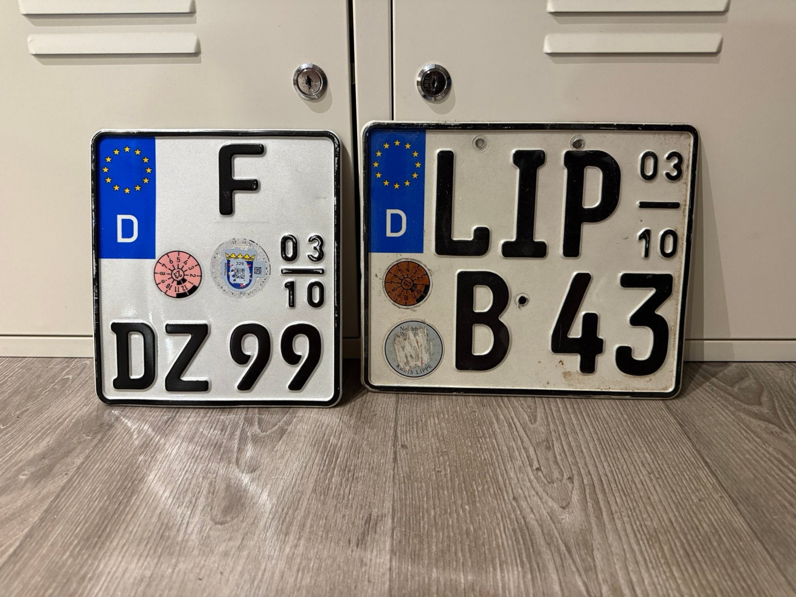 Duitse kentekenplaten, Ophalen of Verzenden, Zo goed als nieuw