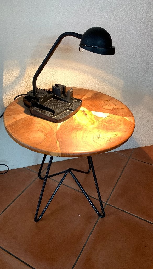 Bureaulamp jaren 70/80 Vrieland, Gebruikt, Ophalen of Verzenden, Zwart, Bureaulamp