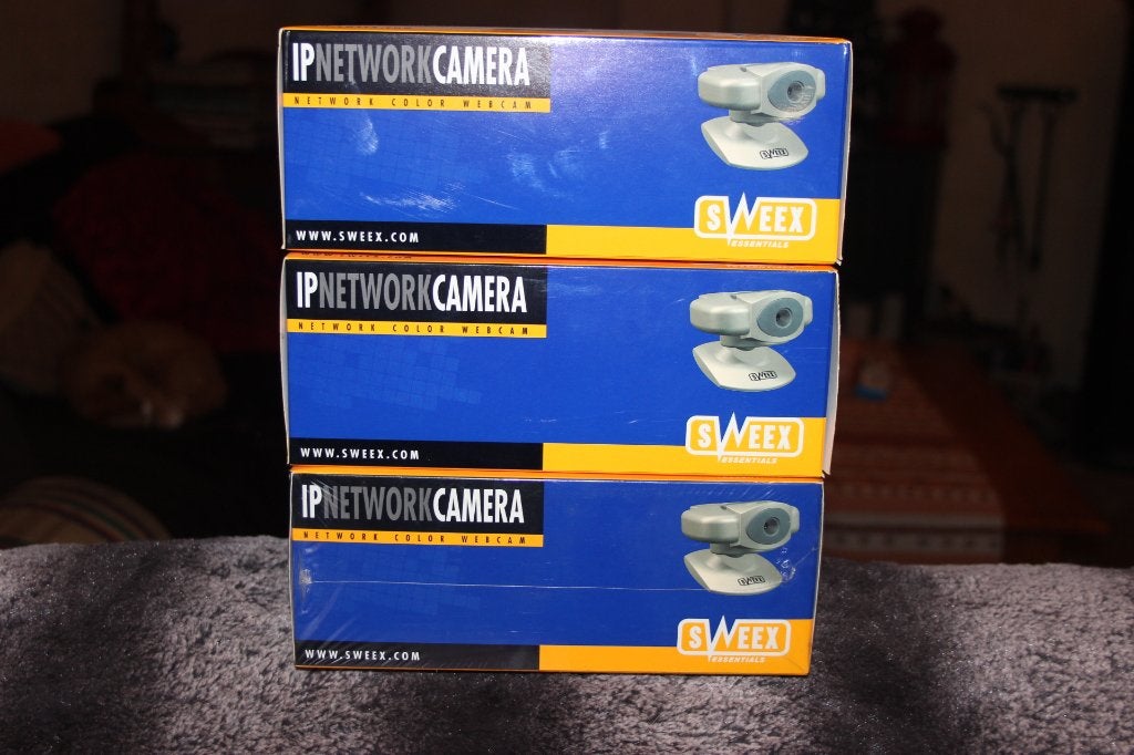 3 stuks ip camera Sweex, nieuw in doos.                {102}, Ophalen of Verzenden, Nieuw, Binnencamera