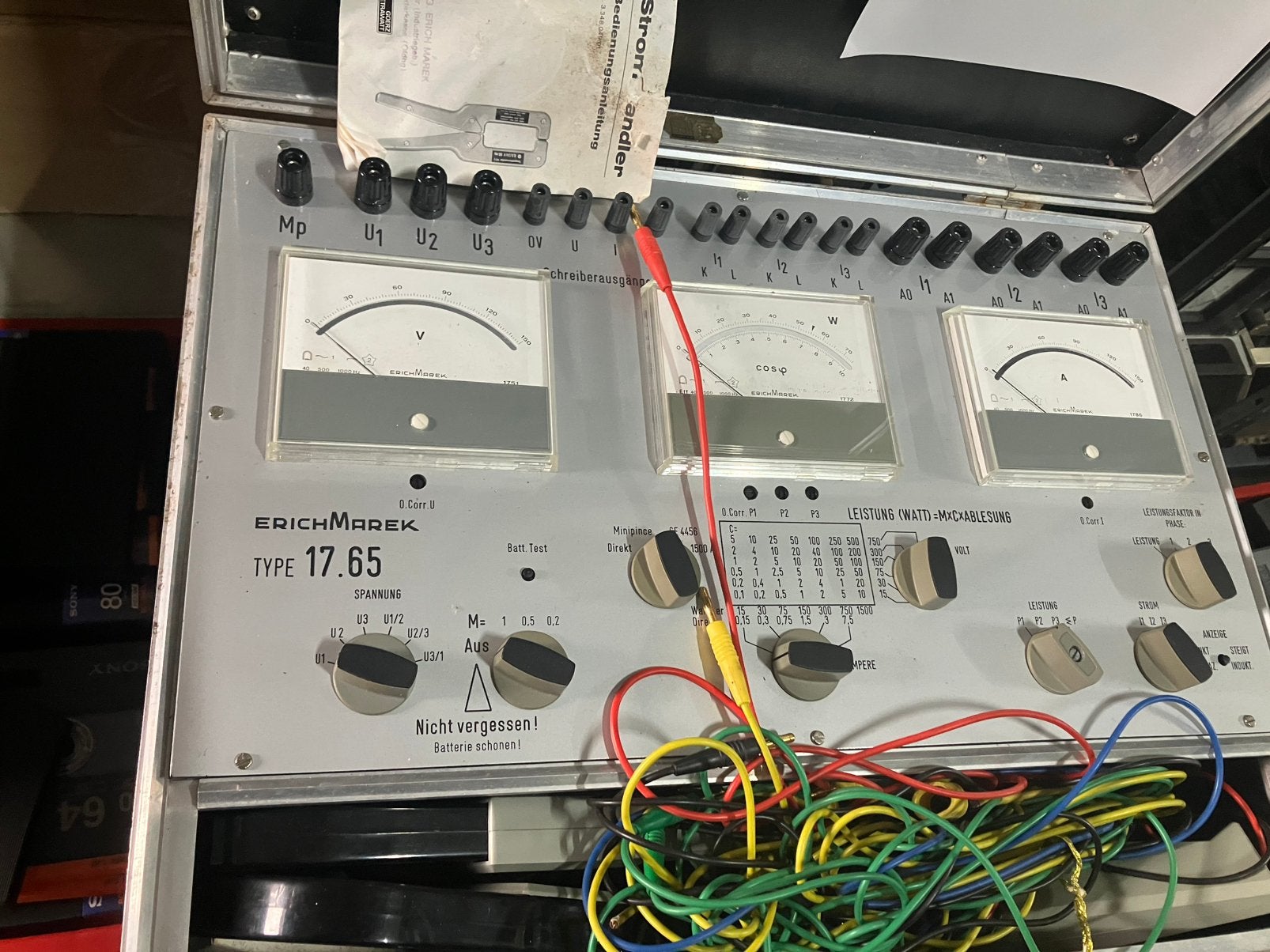 3 fase stroom meet koffer met amperetangen, Ook, Gebruikt, Duitsland, Elektriciteit