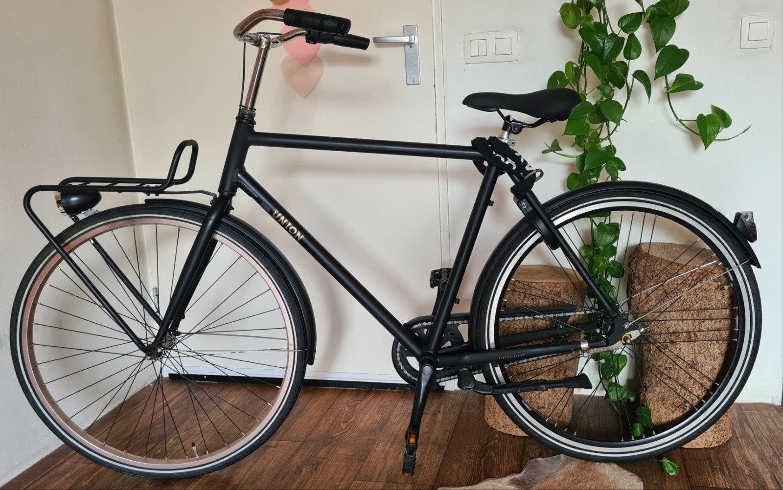 Matzwarte UNION type FLOW Herenfiets || Nexus 3-speed, Fietsen en Brommers, Fietsen | Heren | Herenfietsen, Terugtraprem, Versnellingen