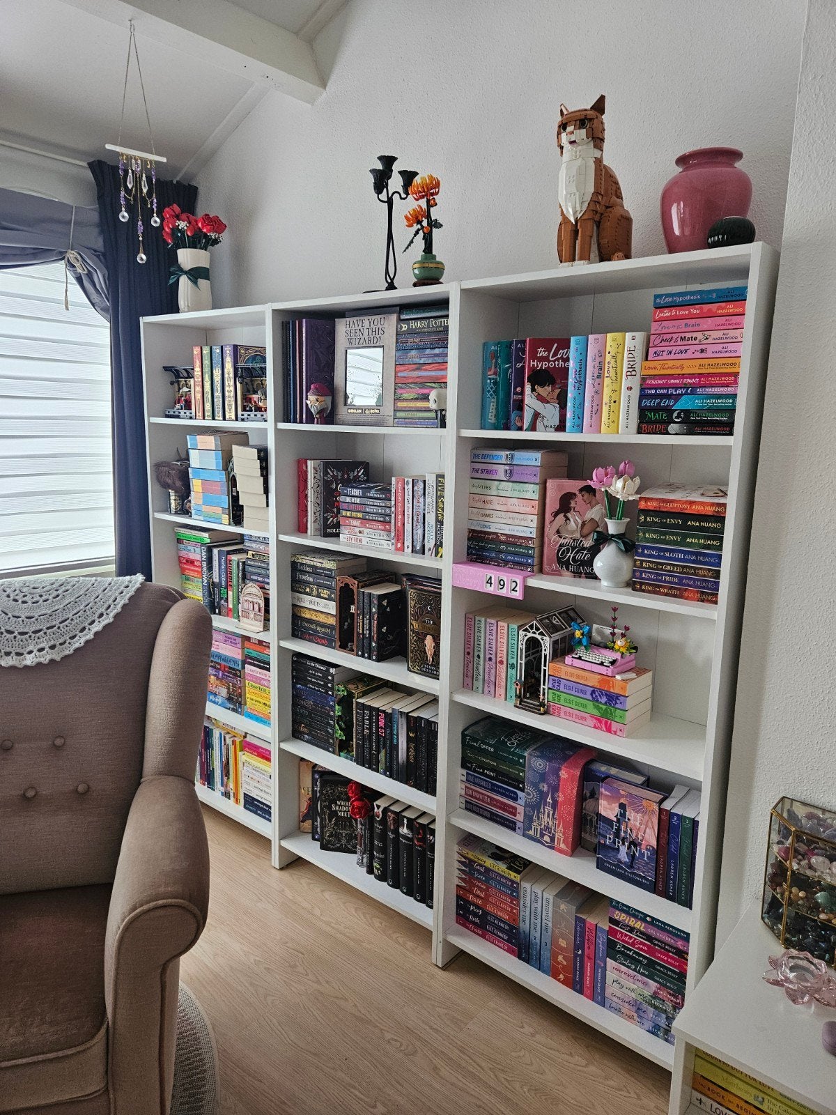 3 Boekenkasten GISLINGE 5 schappen wit, Ophalen, Gebruikt, 50 tot 100 cm, 150 tot 200 cm