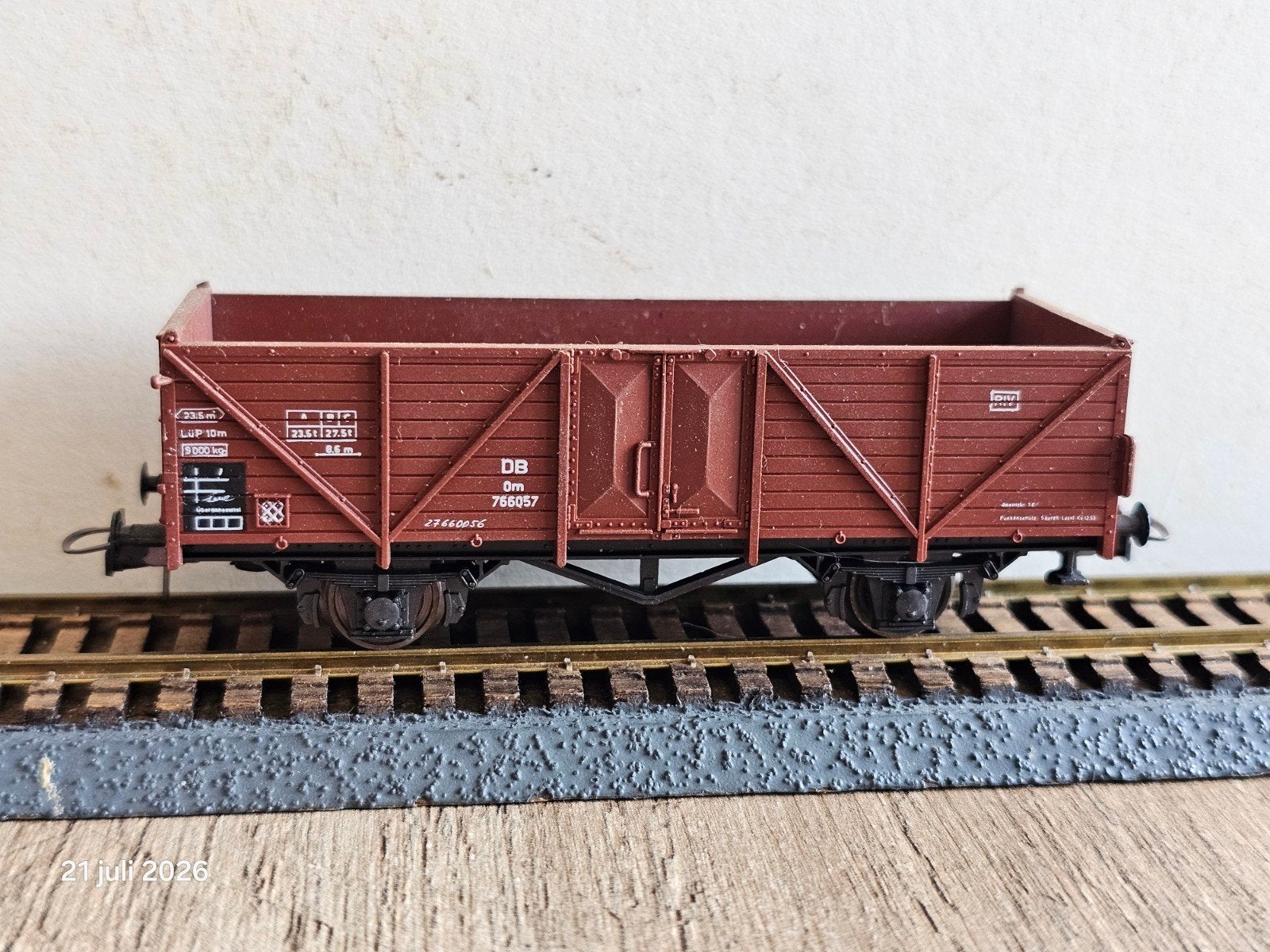 Roco Kolenwagen HO - Zo goed als nieuw, Gelijkstroom, Wagon, Ophalen of Verzenden, Zo goed als nieuw