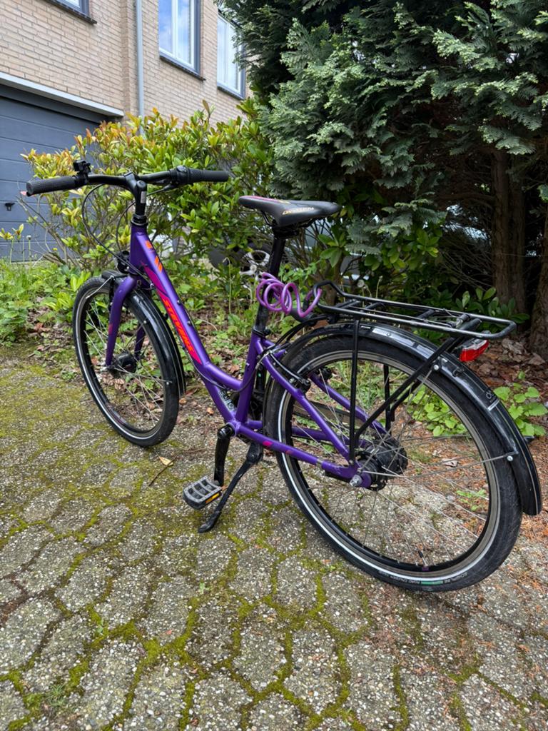Meisjes fiets, Velgrem, Versnellingen, Zo goed als nieuw, Minder dan 47 cm