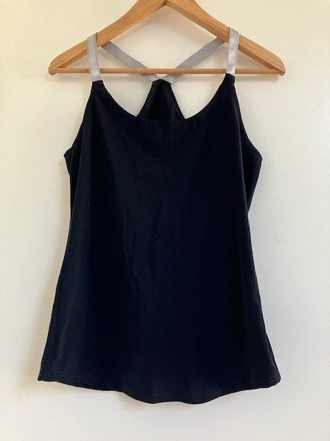 Mooie travelstof top Helena Hart maat S, Blauw, Zo goed als nieuw, Korte mouw, Maat 36 (S)