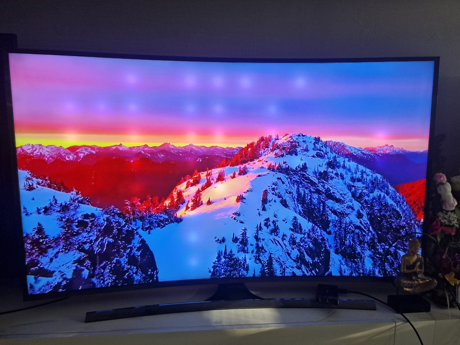 65 inche Led smart tv 4k ultra hd Samsung curved  125 euro, Audio, Tv en Foto, Ophalen of Verzenden, Zo goed als nieuw, 100 cm of meer