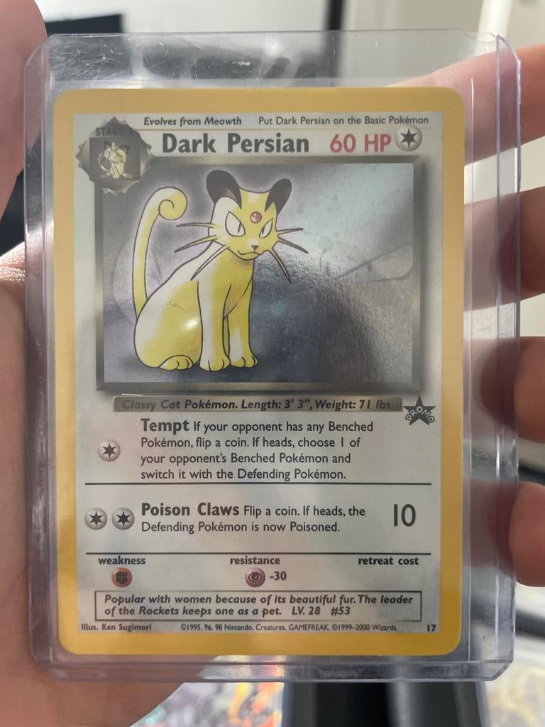 Dark Persian Pokémon Kaart - Team Rocket Set, Verzenden, Zo goed als nieuw, Losse kaart