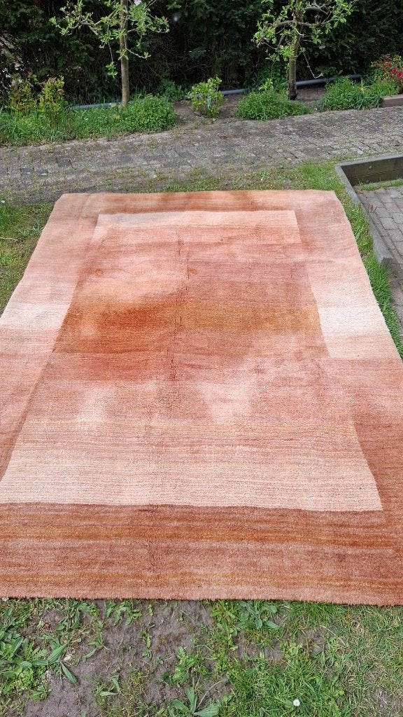 Handgeknoopt Wollen tapijt uit Nepal, 205x300 cm, Gebruikt, 200 cm of meer, Ophalen of Verzenden, Rechthoekig