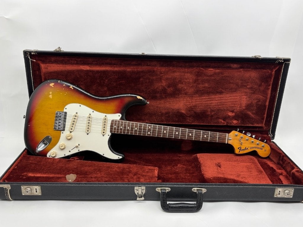 Originele 1974 Fender Stratocaster Hardtail met koffer, Fender, Gebruikt, Ophalen of Verzenden, Fender