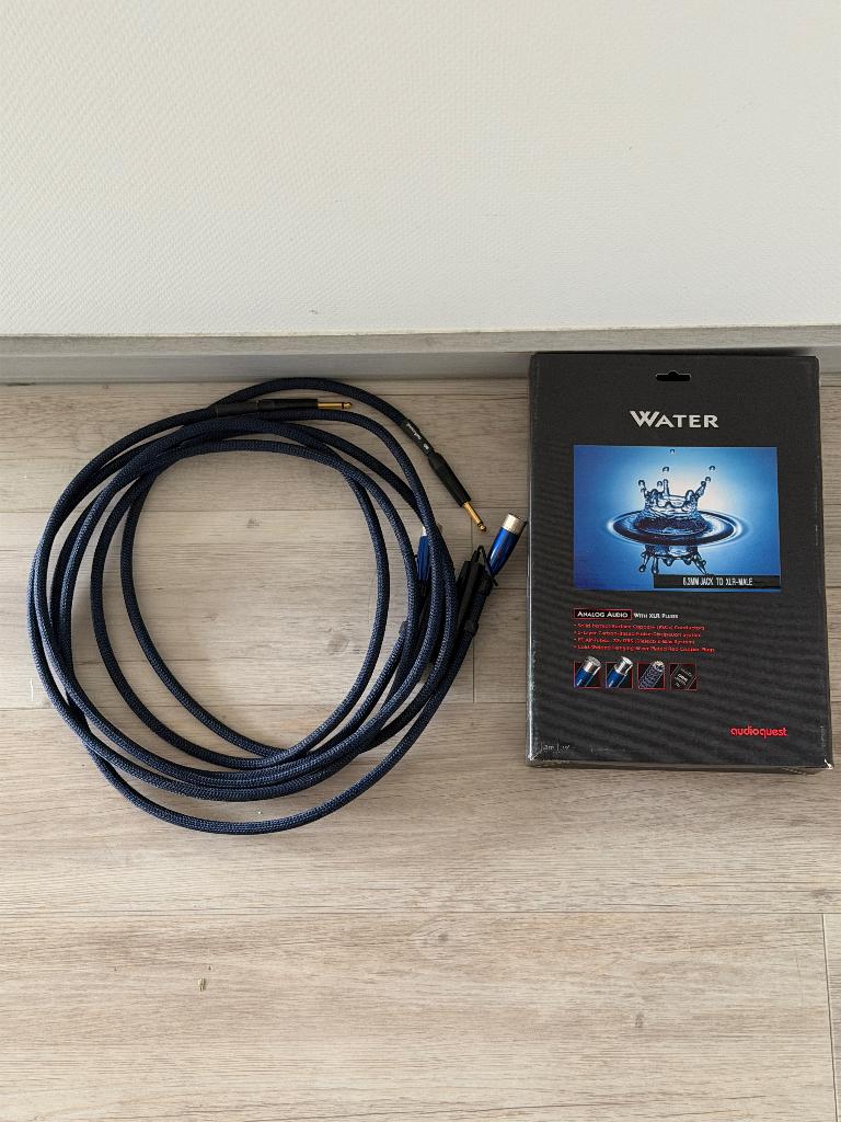 AudioQuest Water | 6.3mm Jack XLR Male | 3 meter | incl doos, Ophalen, Zo goed als nieuw, 2 tot 5 meter, Overige kabels