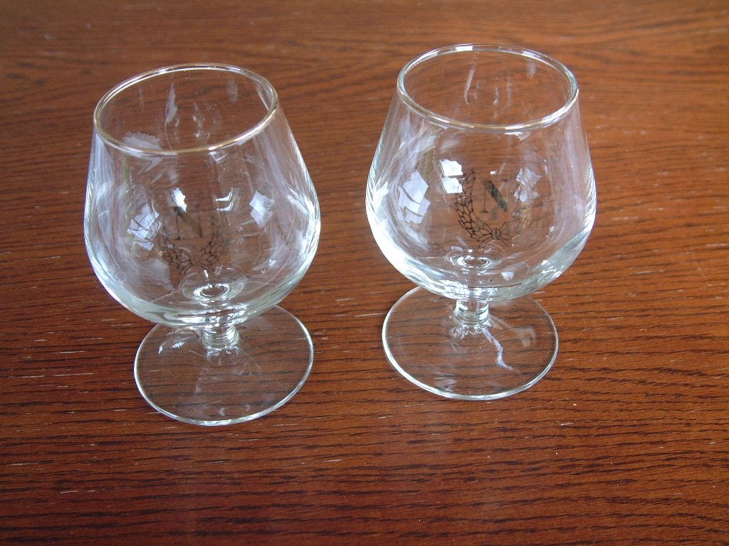 2 gave port cognac glazen napoleon ballon H, Ophalen of Verzenden, Zo goed als nieuw, Overige typen