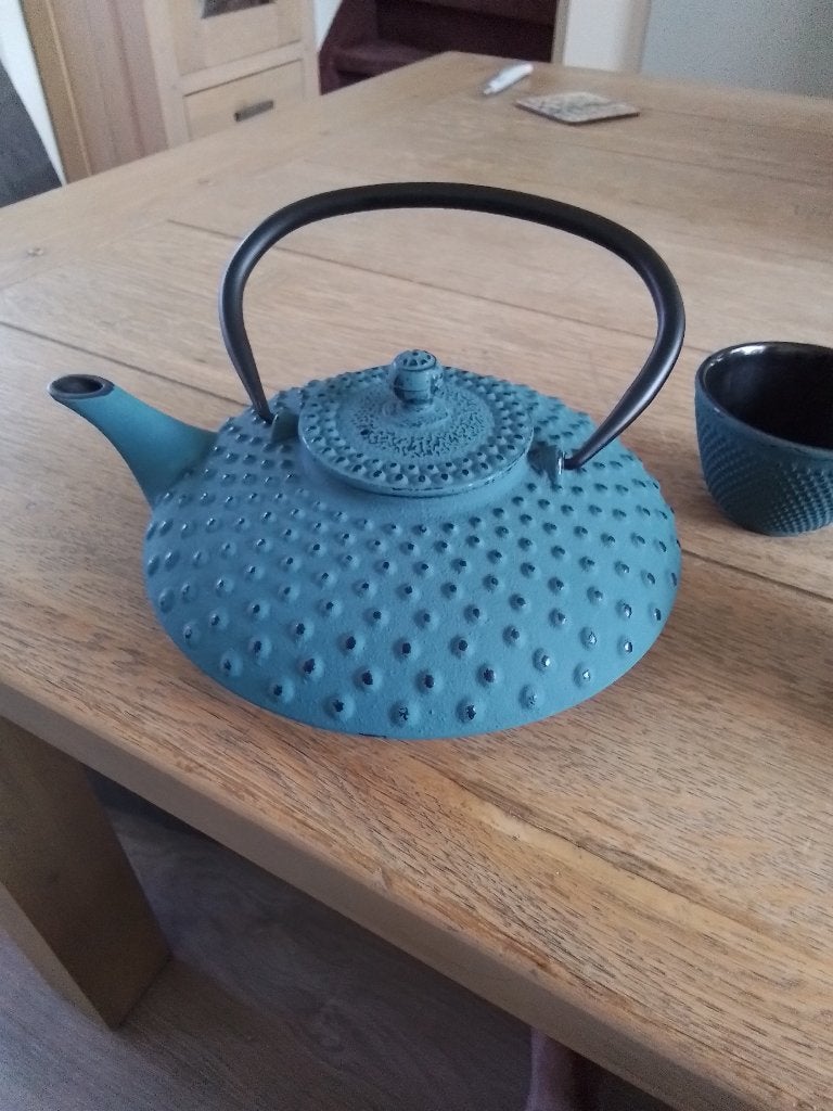 Gietijzeren theepot, Ophalen of Verzenden, Gebruikt