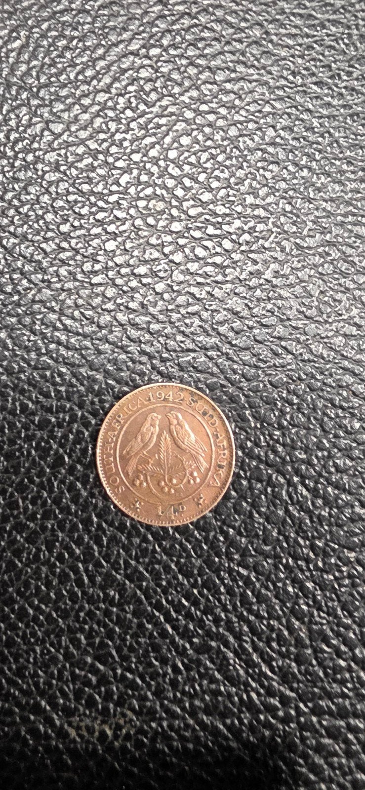 1#    Zuid-Afrika ¼ penny 1942, Postzegels en Munten, Ophalen of Verzenden, Zuid-Afrika