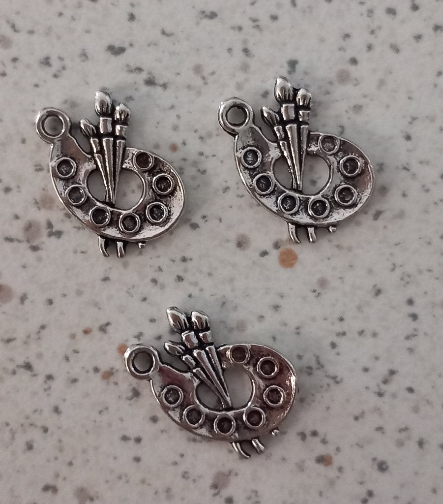 Schilders palet metalen bedels, Ophalen of Verzenden, Nieuw, Bedel