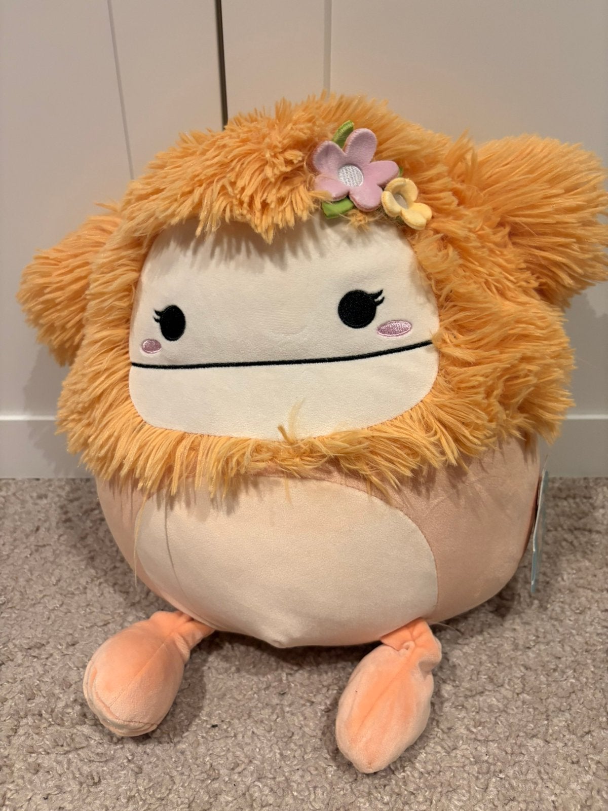 Squishmallow Shasta Bigfoot Knuffel - Nieuw met label, Oranje, Overige karakters, Overige typen, Nieuw
