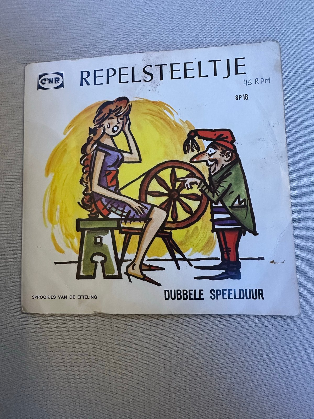 Repelsteeltje - Sprookjes van de Efteling (45 RPM), Cd's en Dvd's, Gebruikt, Originele persing, 7 inch, Ophalen of Verzenden