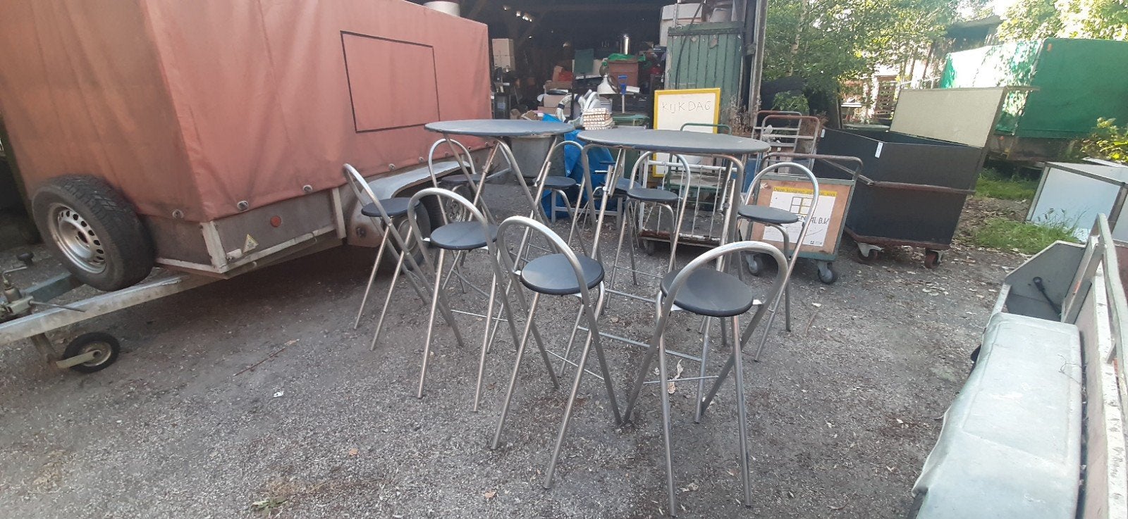 Barset / statafel set, Ophalen, Gebruikt