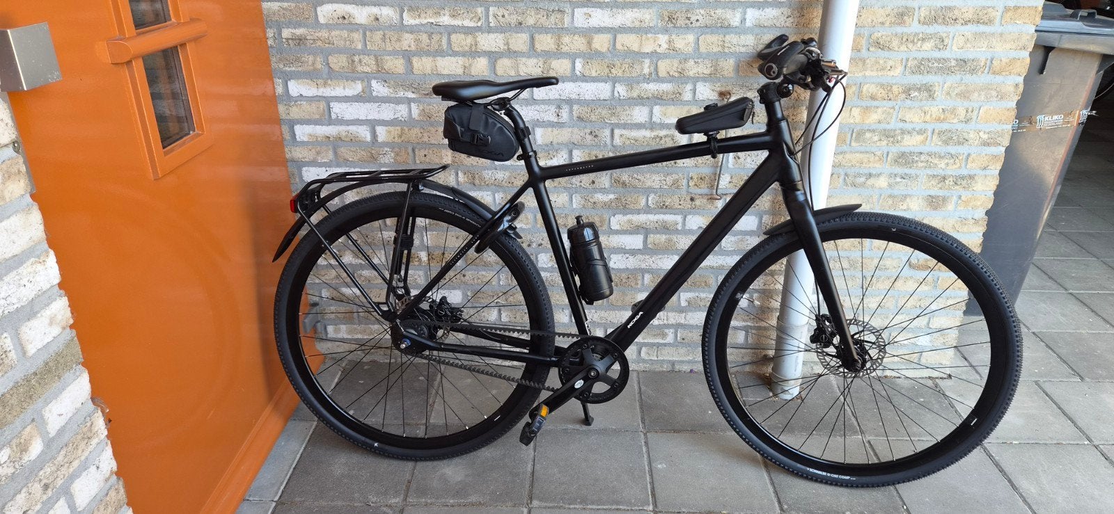 Zwarte koga fiets mt 54 met riem en schijfremmen, Gebruikt, Versnellingen, Schijfrem, 53 tot 57 cm