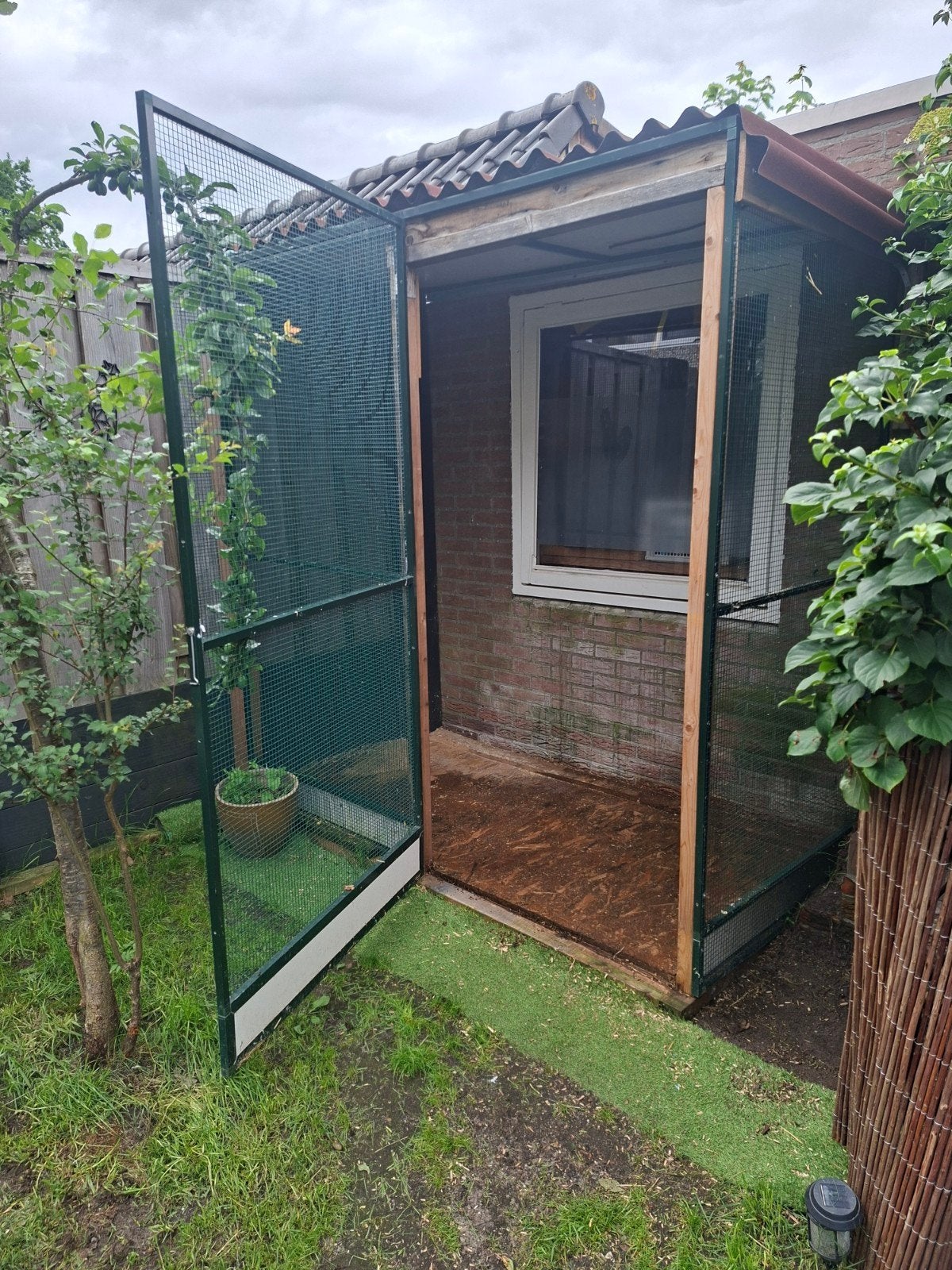 Volière van aluminium panelen (groen, 102x200), Dieren en Toebehoren, Ophalen, Aluminium, Volière