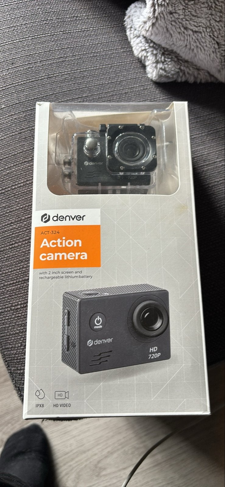 Denver ACT-324 Action Camera - Nieuw in doos, Ophalen, Zo goed als nieuw, Overige merken