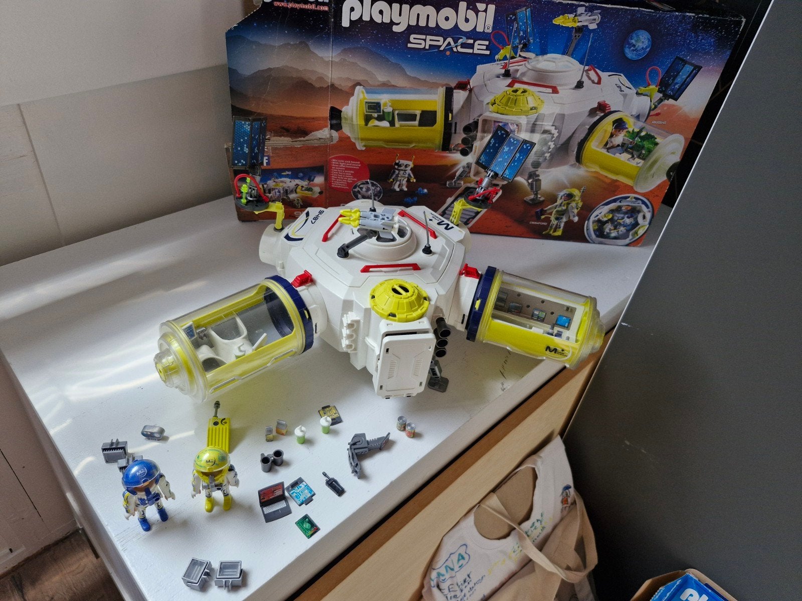 Playmobil Space Mars Ruimtestation 9487 met Astronauten, Kinderen en Baby's, Speelgoed | Playmobil, Gebouw, Complete set, Ophalen of Verzenden