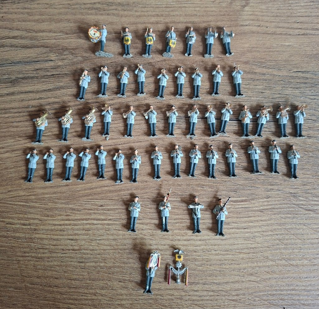 51 HO Bundeswehr Muziekkorps muziekkanten Preiser, Ophalen of Verzenden