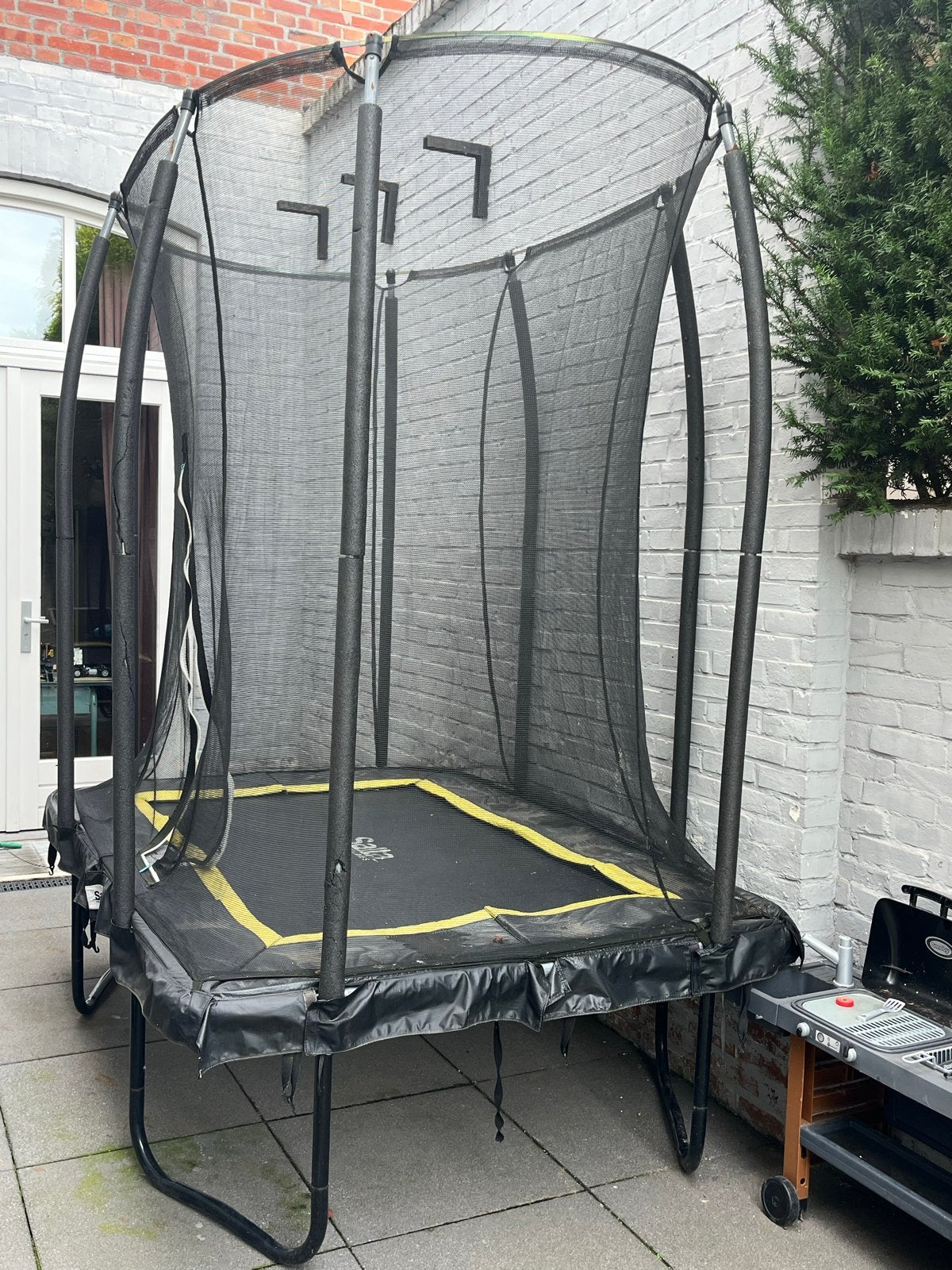 Salta Trampoline 153x214 met veiligheidsnet, Kinderen en Baby's, Speelgoed | Buiten | Trampolines, Ophalen, Gebruikt