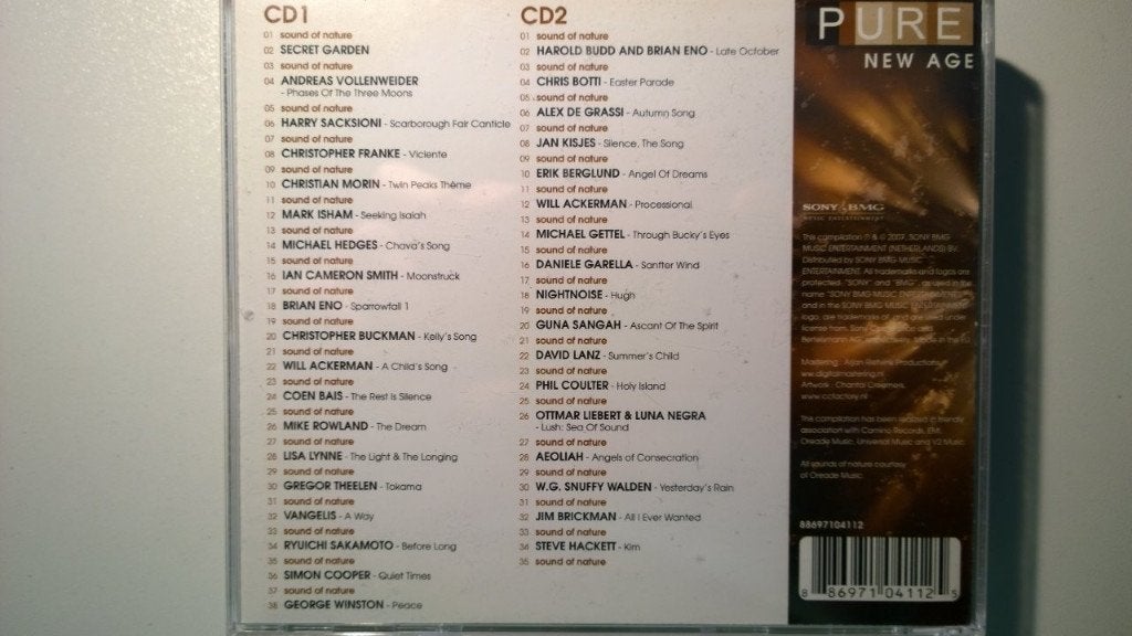Pure New Age (2 CD), Ophalen of Verzenden, Zo goed als nieuw, Pop