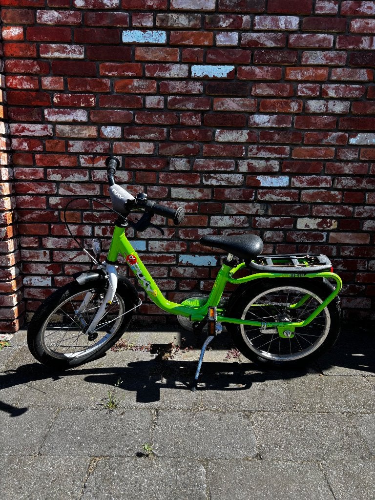 Kinderfiets Puky 16 inch groen t.e.a.b., Ophalen, Terugtraprem, Puky, 16 tot 20 inch