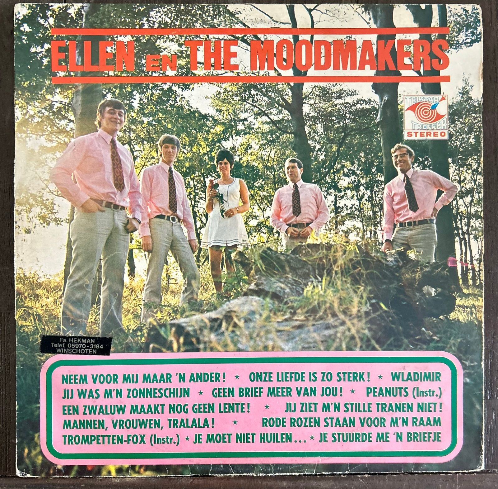 Ellen en The Moodmakers - Telstar Treffer TT 7656 LP, LP, Gebruikt, Originele persing, Ophalen of Verzenden