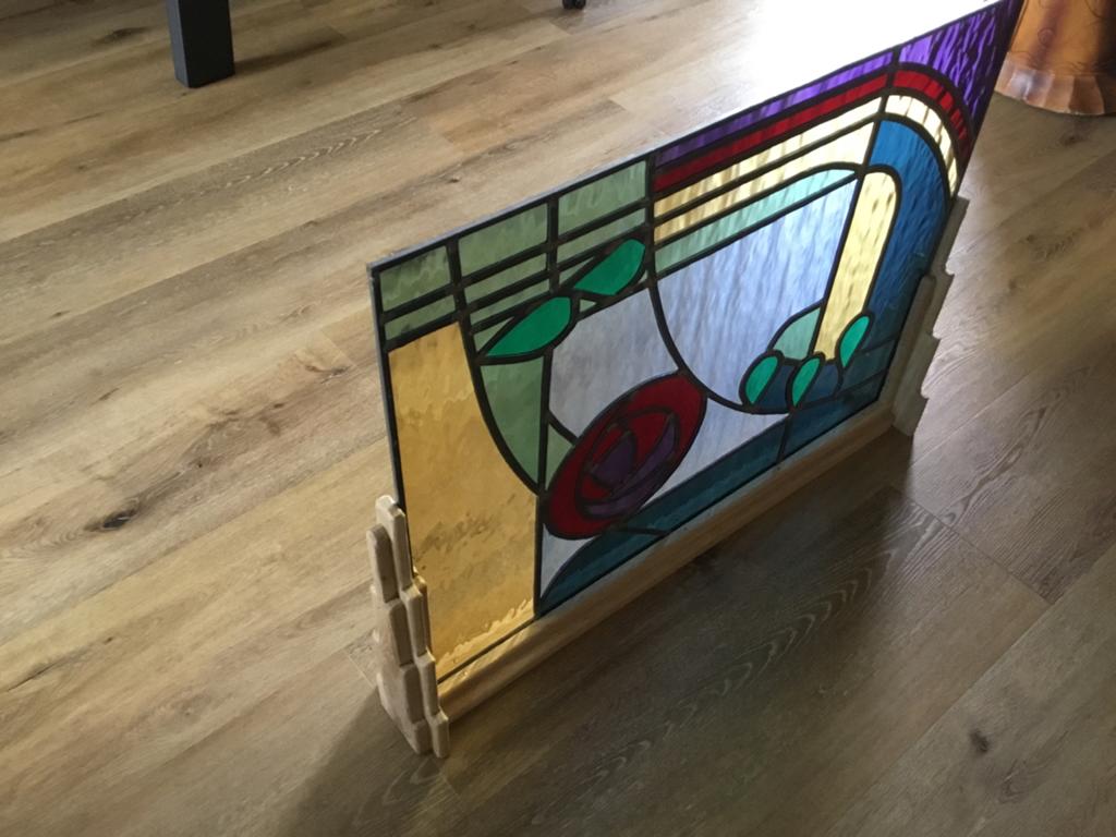 Prachtig Glas-in-lood Paneel - Decoratieve Kunst, Ophalen