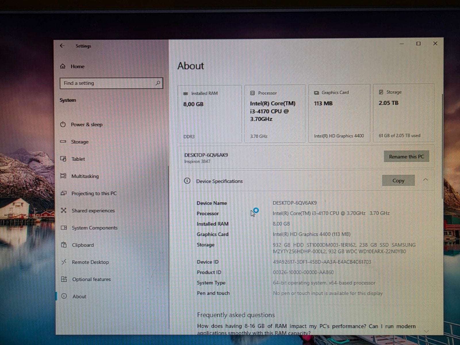 Foto 5 van Complete PC Set: Dell Desktop (SSD + 2TB HDD) + Display