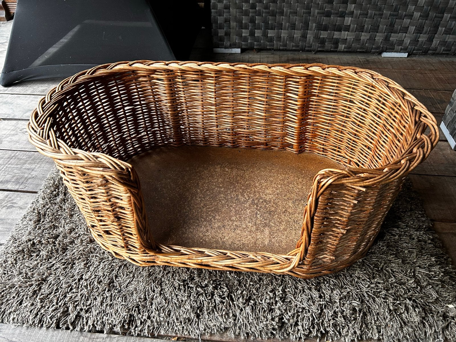 Rieten hondenmandmaat 75x40cm voor kleine/middel hondemaat, Ophalen of Verzenden, Riet